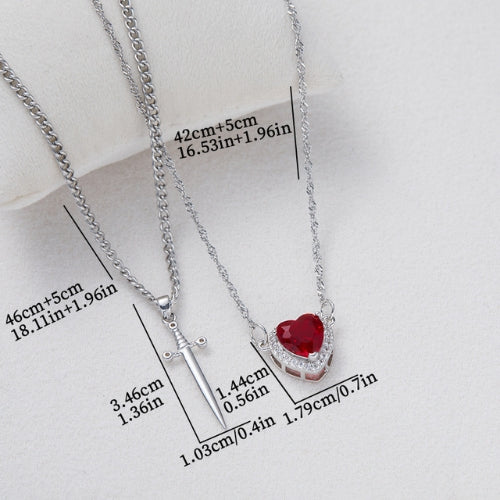 Forever in My Heart Couple Necklace