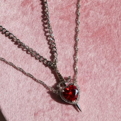 Forever in My Heart Couple Necklace