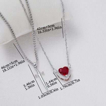 Forever in My Heart Couple Necklace