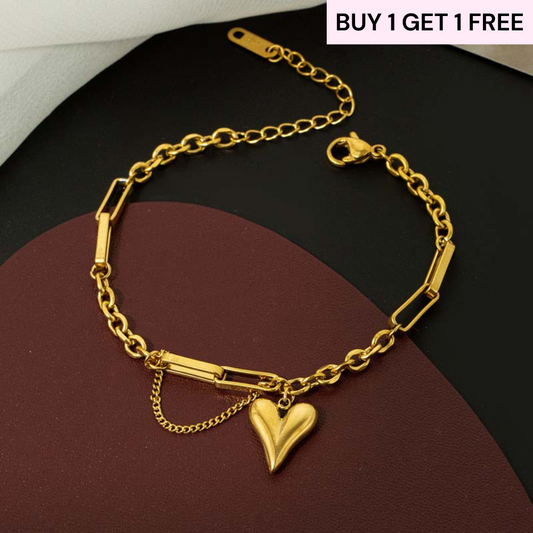 Dangling Heart Bracelet
