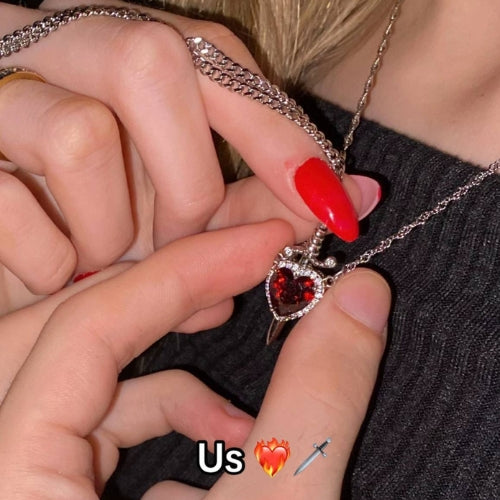 Forever in My Heart Couple Necklace